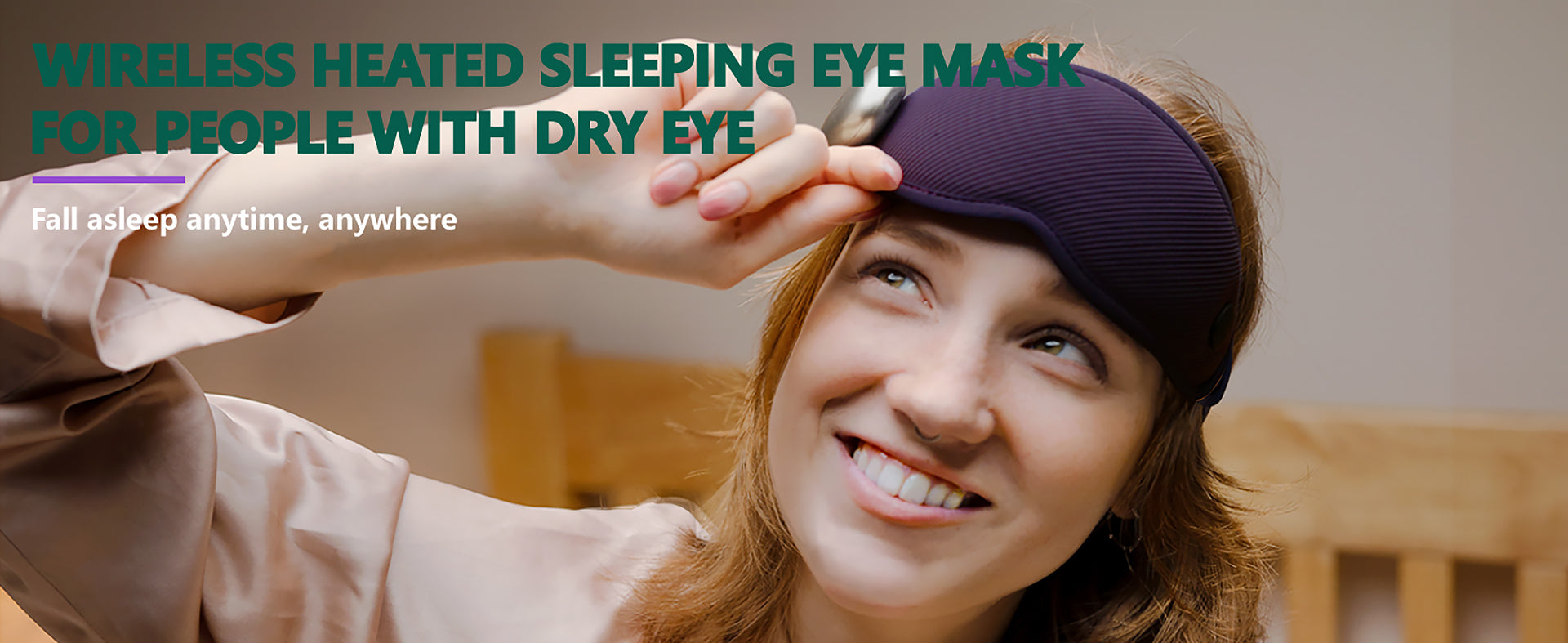  The Goolioo heated mask is designed for use during sleep, making it especially beneficial for those with dry eyes.